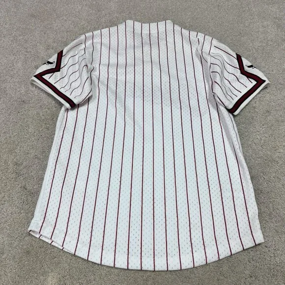 Mitchell & Ness Jersey Red White Chicago Men's Size Small - Picture 8 of 11